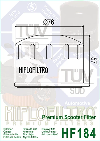 Filtr oleju Hiflofiltro HF184