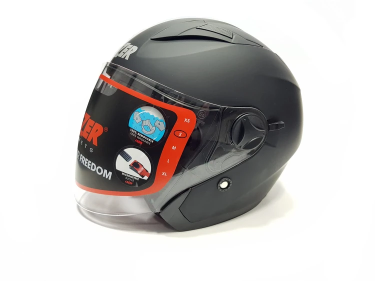 Kask otwarty Lazer Orlando Evo Black Mat