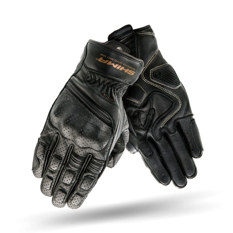 Rękawice motocyklowe Shima Aviator Black