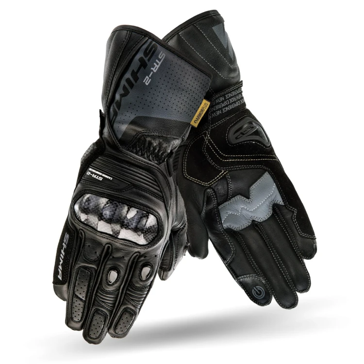 Rękawice motocyklowe Shima STR-2 Black