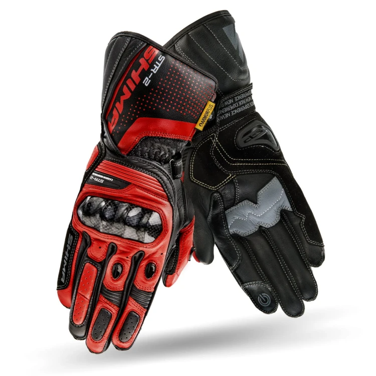 Rękawice motocyklowe Shima STR-2 Black Red