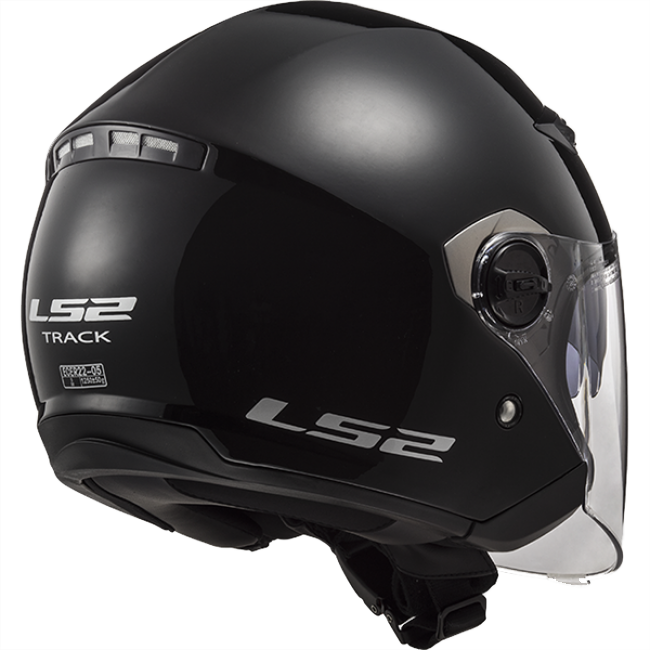 Kask motocyklowy otwarty LS2 OF569.2 Track Black