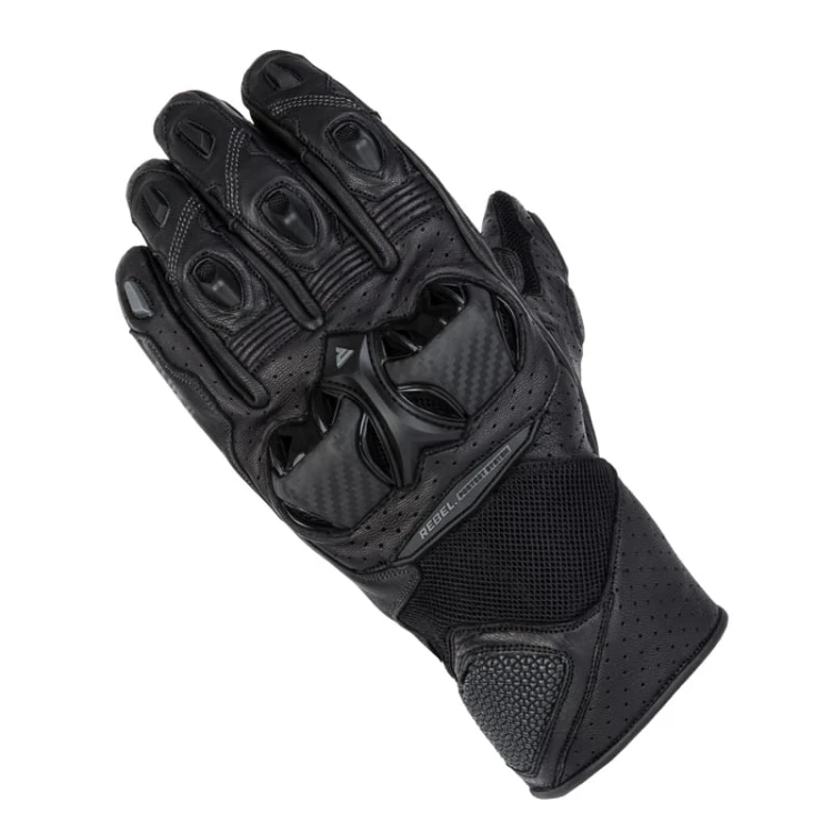 Rękawice krótkie Rebelhorn Flux II Black