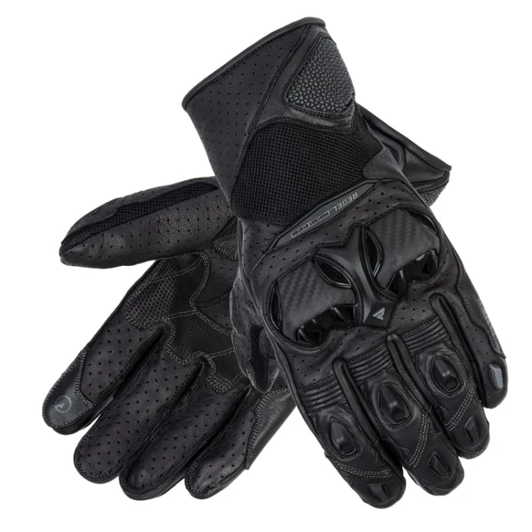 Rękawice motocyklowe Rebelhorn Flux II Black
