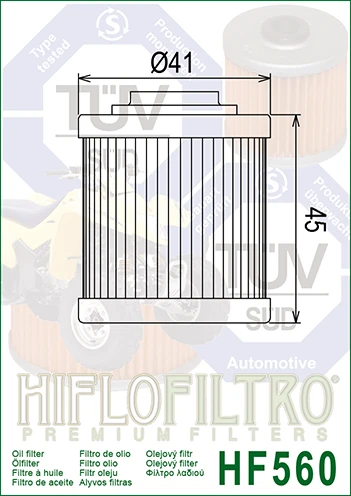 Filtr oleju Hiflofiltro HF560