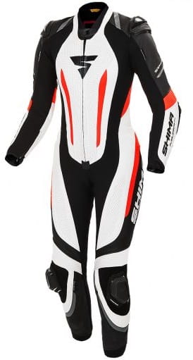 Damski kombinezon 1-pc skórzany Shima Miura White/Fluo