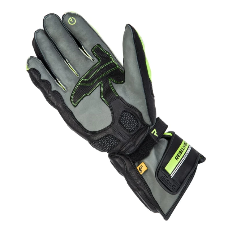 Rękawice Rebelhorn ST Long Black/Grey/Flo Yellow