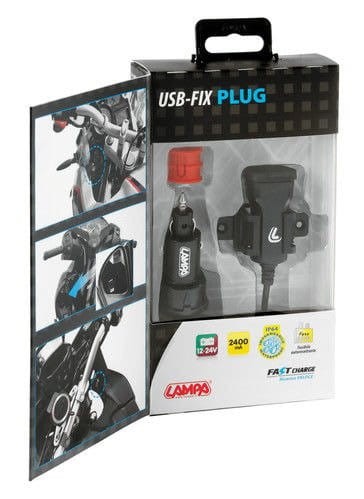 Gniazdo USB Lampa Usb-Fix Trek z wtyczką DIN