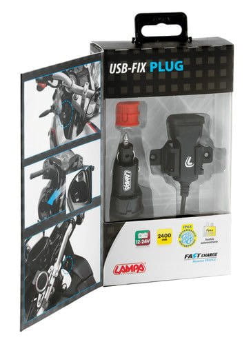 Gniazdo USB Lampa Usb-Fix Trek z wtyczką DIN