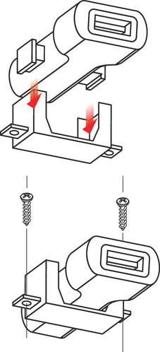 Gniazdo USB Lampa Usb-Fix Trek z wtyczką DIN