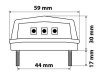 Oświetlenie tablicy LAMPA 90166 LED-SMD12V 3 punktowe