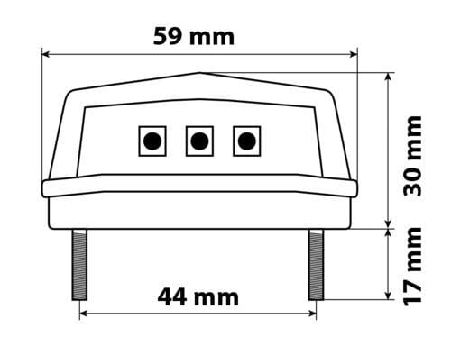 Oświetlenie tablicy LAMPA 90166 LED-SMD12V 3 punktowe