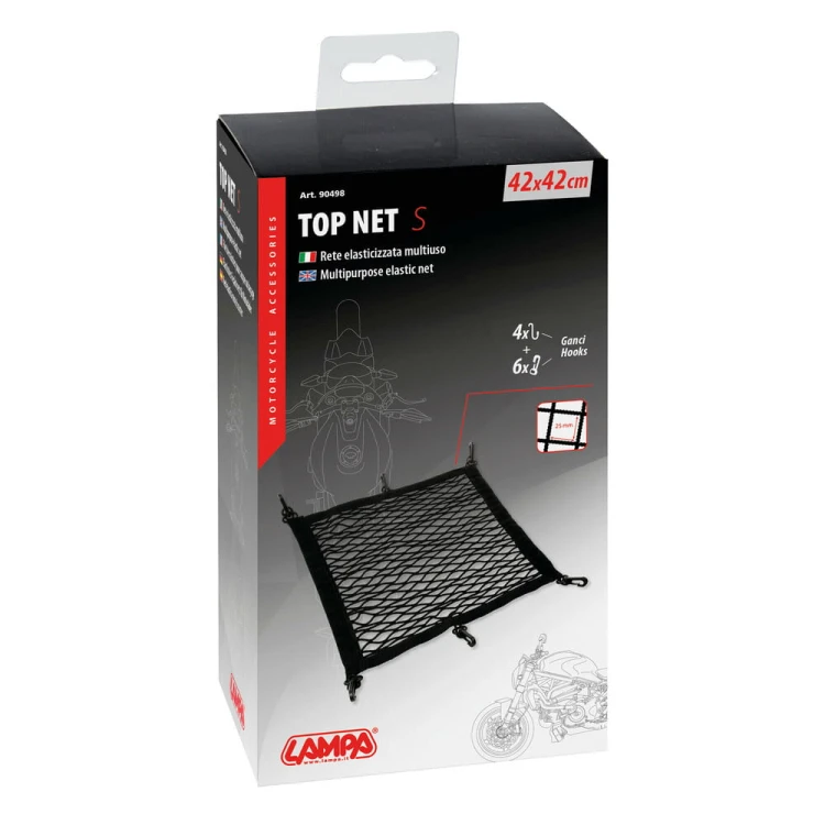 Elastyczna siatka bagażowa LAMPA 90498 Top-Net S 42x42cm