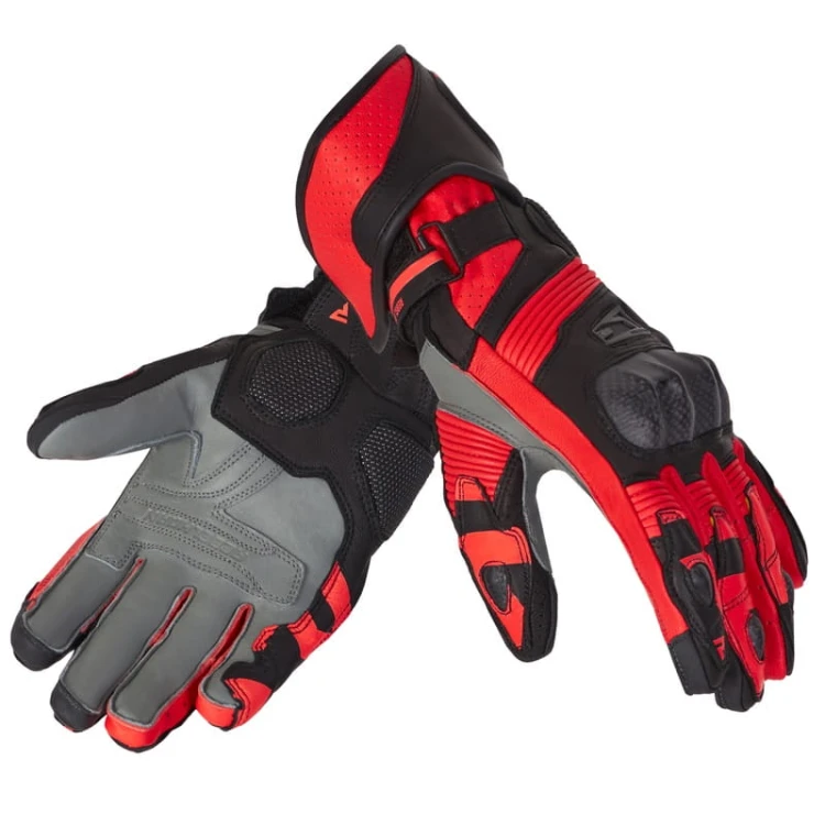 Rękawice skórzane Rebelhorn Fighter Black-Fluo Red.jpg