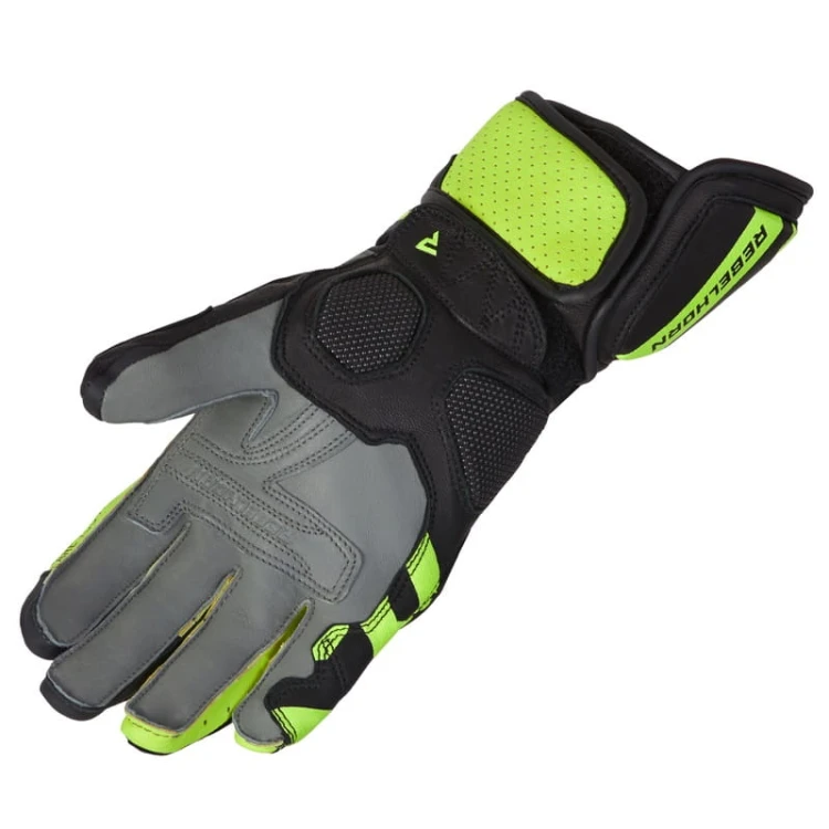 Rękawice skórzane Rebelhorn Fighter Black-Fluo Yellow#2.jpg