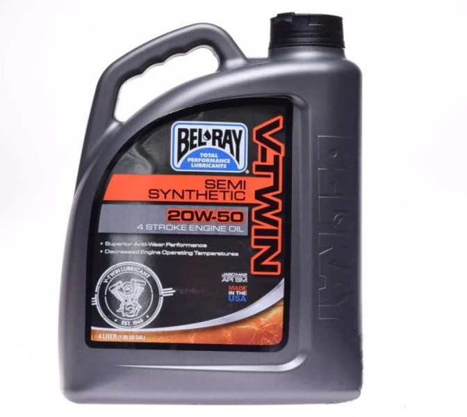 OLEJ BEL-RAY V-TWIN PÓŁSYNTETYK 4T 20W-50 4 LITRY