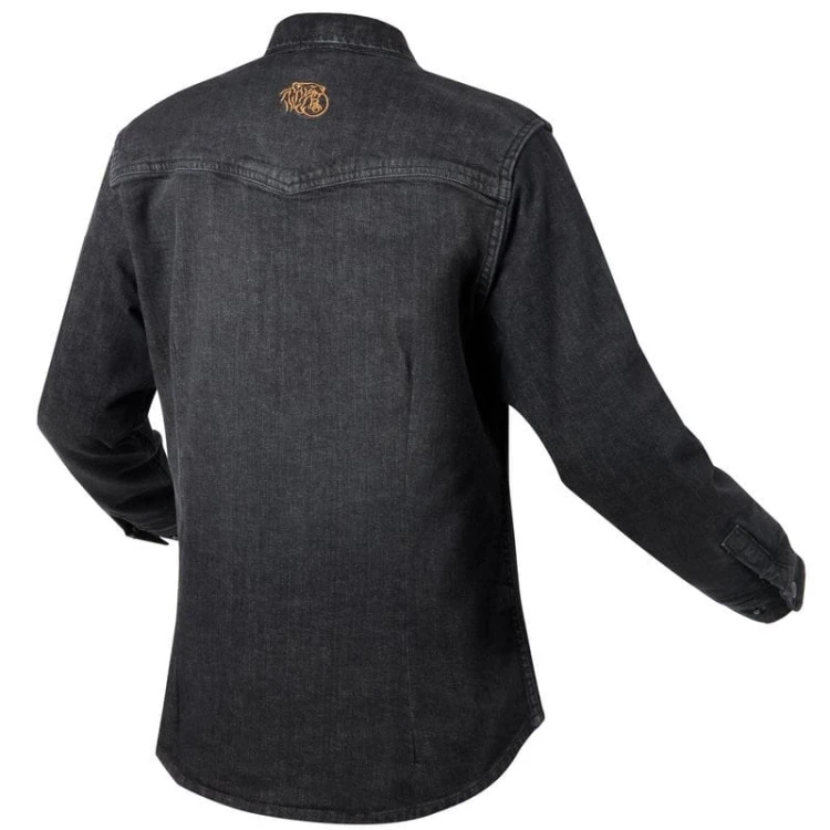 Koszula Motocyklowa Broger Alaska Jeans Lady Washed Black#1.jpg
