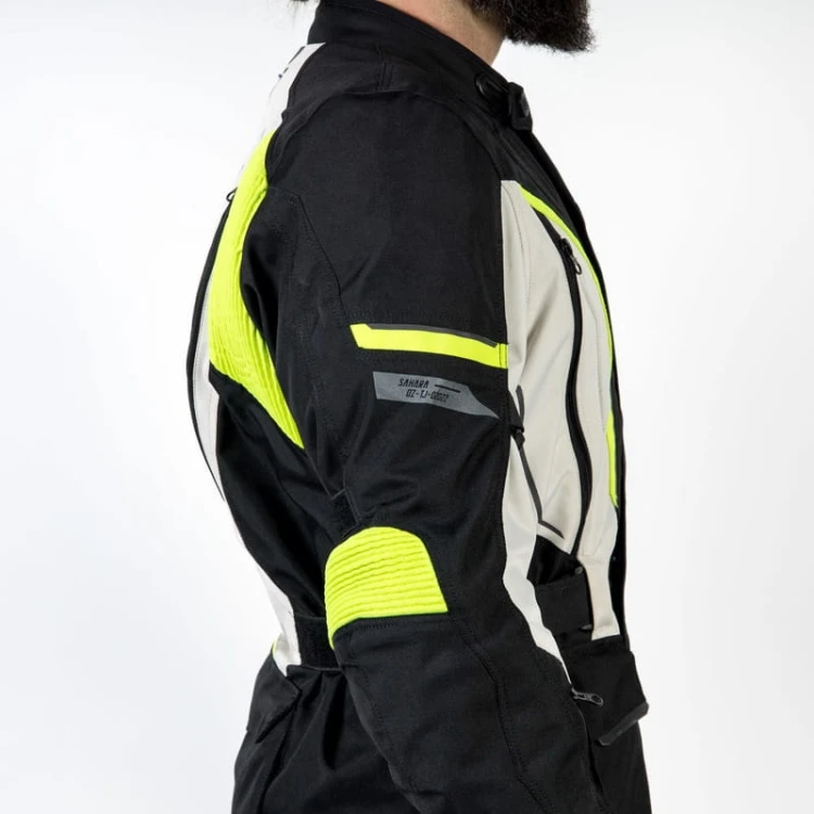 Kurtka Tekstylna Ozone Sahara Black-Grey-Fluo Yellow#3.jpg