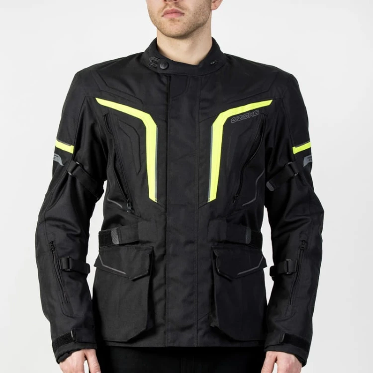 Kurtka Tekstylna Ozone Sahara Black-Fluo Yellow#2.jpg