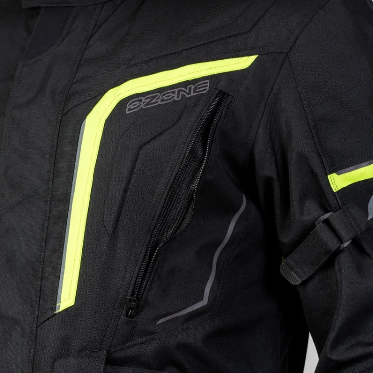 Kurtka Tekstylna Ozone Sahara Black-Fluo Yellow#3.jpg