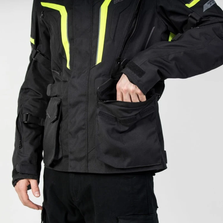 Kurtka Tekstylna Ozone Sahara Black-Fluo Yellow#5.jpg