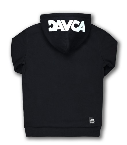 Bluza DAVCA z suwakiem Black Logo Odblask#1.jpg