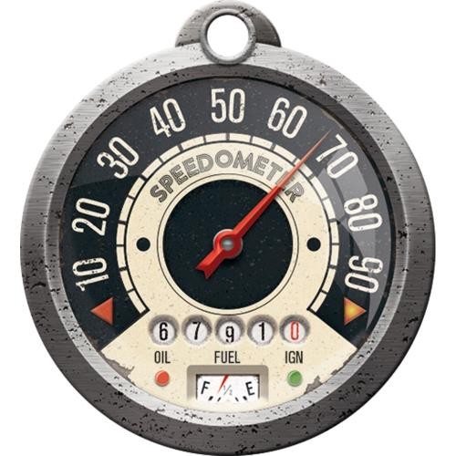 Brelok do kluczy Nostalgic-Art Tacho