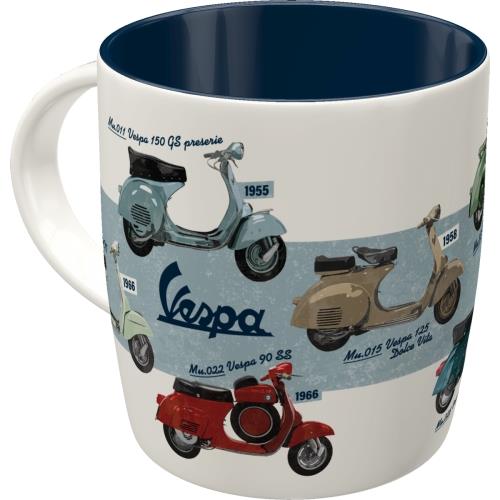 Kubek ceramiczny Nostalgic-Art Vespa Model Chart