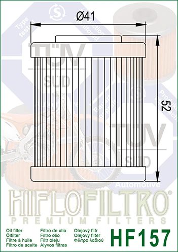 Filtr oleju Hiflofiltro HF157