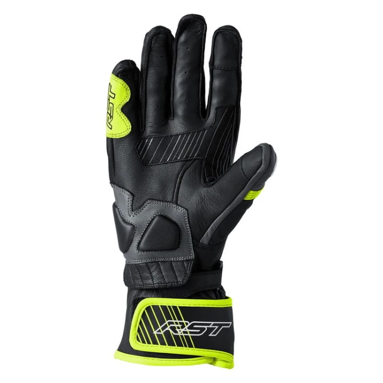 RĘKAWICE SKÓRZANE RST FULCRUM CE GREY-FLO YELLOW-BLACK #1.jpg