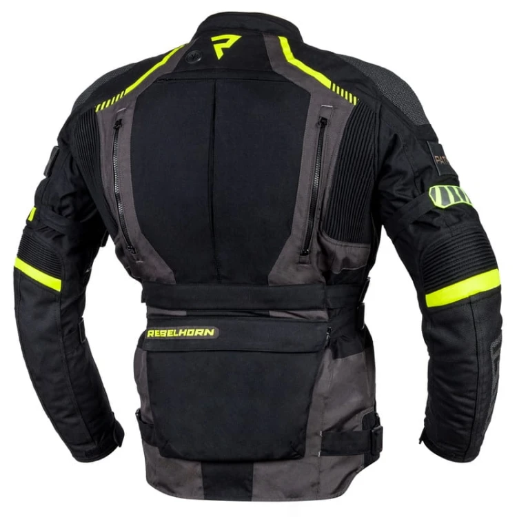 KURTKA TEKSTYLNA REBELHORN PATROL BLACK-FLO YELLOW #1.jpg
