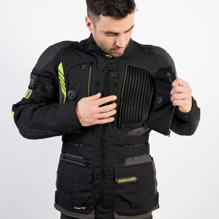KURTKA TEKSTYLNA REBELHORN PATROL BLACK-FLO YELLOW #3.jpg
