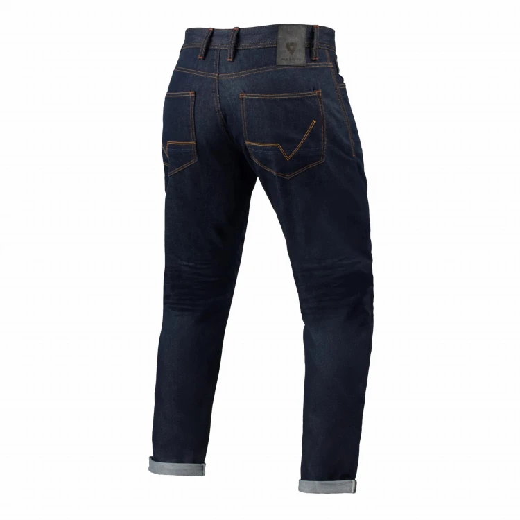 Spodnie motocyklowe Revit Jeans Lewis Selvedge TF Dark Blue
