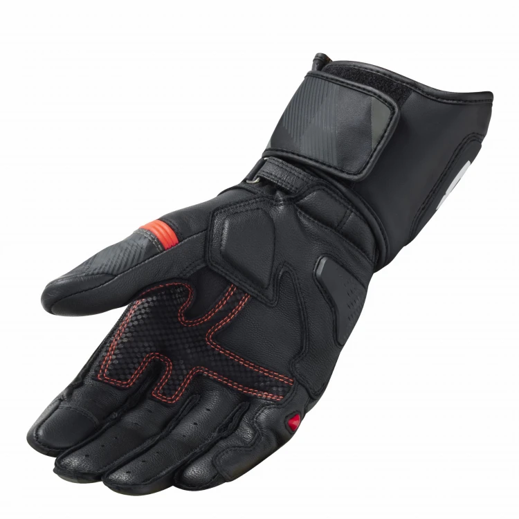 Rękawice motocyklowe Rev'it! League 2 Black Neon Red