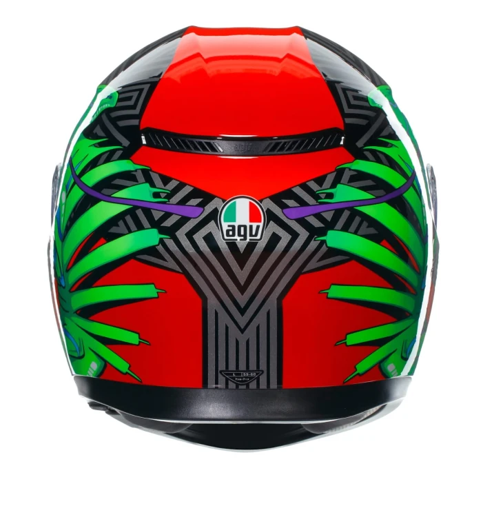 Kask AGV K3 KAMALEON BLACK-RED-GREEN #1.jpg