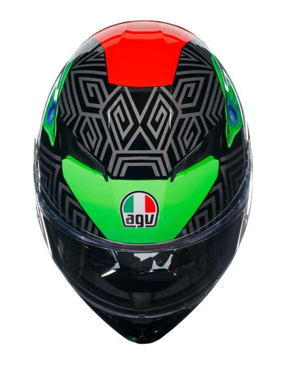Kask AGV K3 KAMALEON BLACK-RED-GREEN #2.jpg