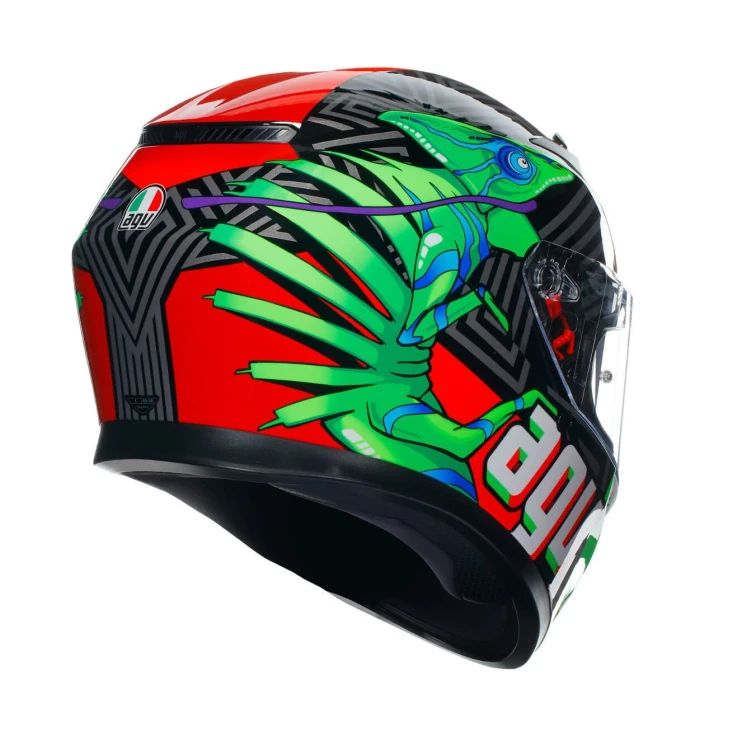 Kask AGV K3 KAMALEON BLACK-RED-GREEN #4.jpg