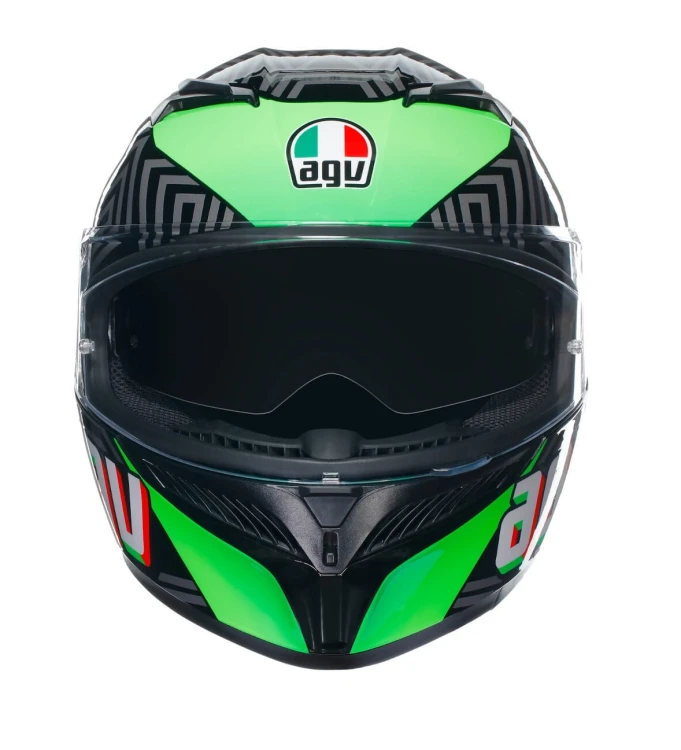Kask AGV K3 KAMALEON BLACK-RED-GREEN #5.jpg