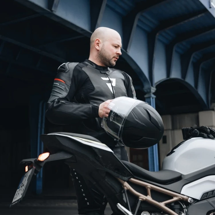 KURTKA SKÓRZANA REBELHORN VELOCE BLACK-GREY-FLUO RED #7.jpg