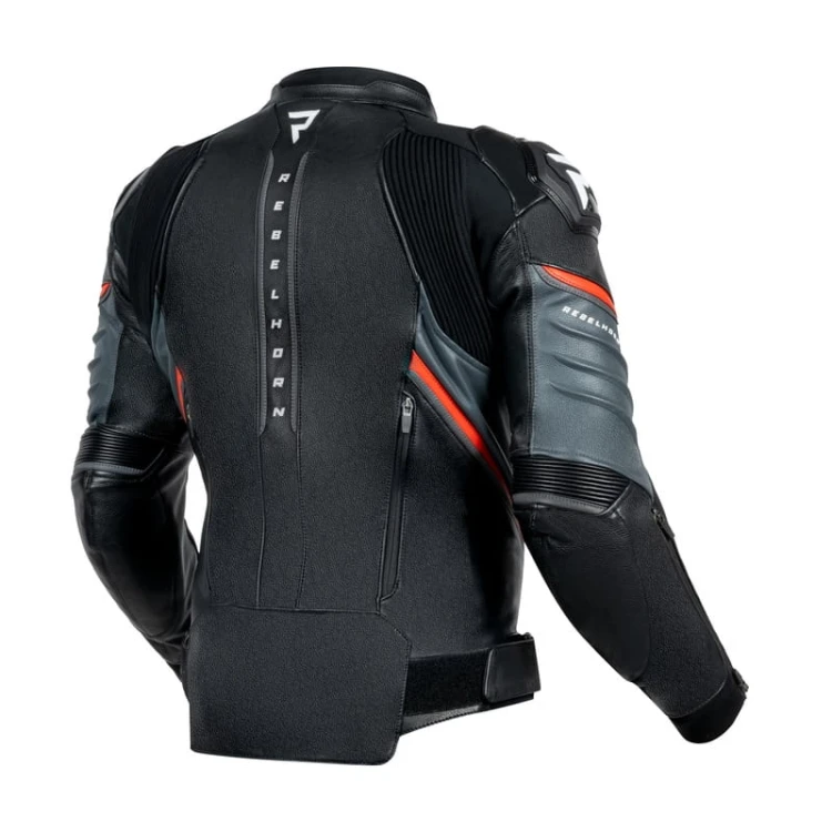 KURTKA SKÓRZANA REBELHORN VELOCE BLACK-GREY-FLUO RED #1.jpg