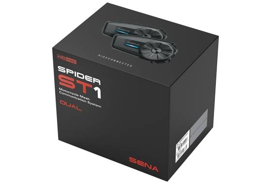 Interkom Bluetooth Sena SPIDER-ST1-10 Dual - zestaw podwójny