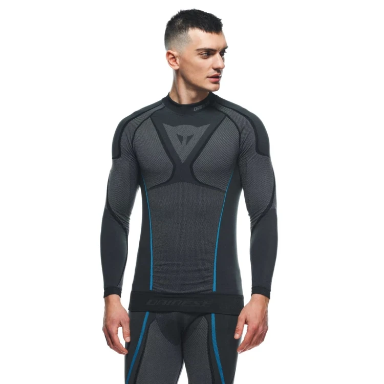 Koszulka Dainese DRY LS BLACK/BLUE