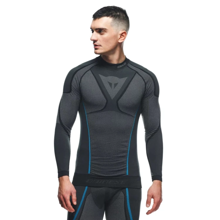 Koszulka Dainese DRY LS BLACK/BLUE