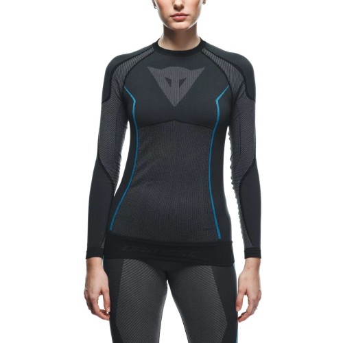 Koszulka Dainese DRY LS LADY BLACK/BLUE