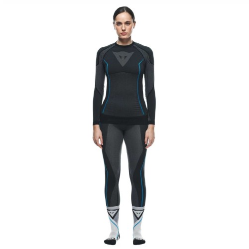 Koszulka Dainese DRY LS LADY BLACK/BLUE