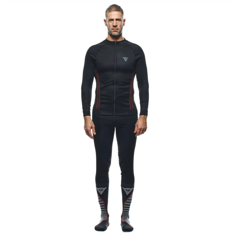 Koszulka motocyklowa Dainese NO WIND THERMO LS Black/Red