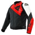 Kurtka motocyklowa Dainese SPORTIVA Black/White/Lava Red