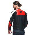 Kurtka dla motocyklistów Dainese SPORTIVA Black/White/Lava Red