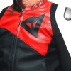 Skórzana kurtka motocyklowa Dainese SPORTIVA Black/White/Lava Red
