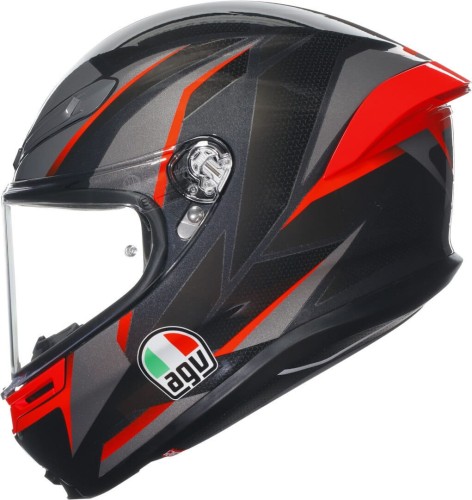 Kask AGV K6 S Slashcut Black-Grey-Red #2.jpg